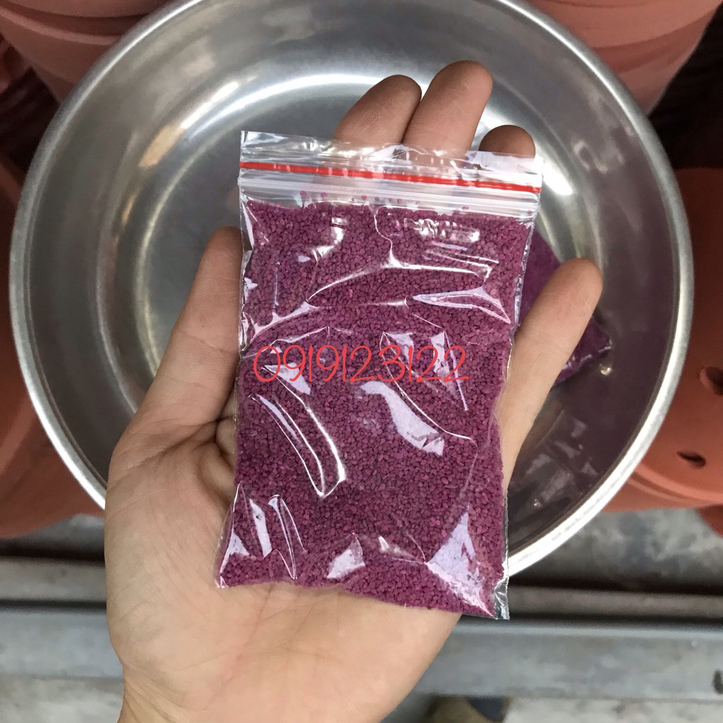 Thuốc tím trị rệp Thái Lan  lọ chiết 200gr (Trong hình là túi 1kg san ra bịch nhỏ)