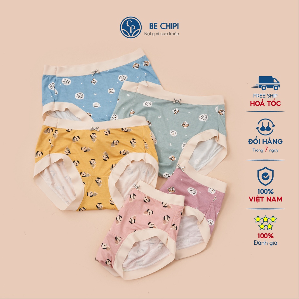 Combo 3 Quần Lót Nữ Cotton Siêu Co Dãn Kháng Khuẩn By Bechipi QL1695