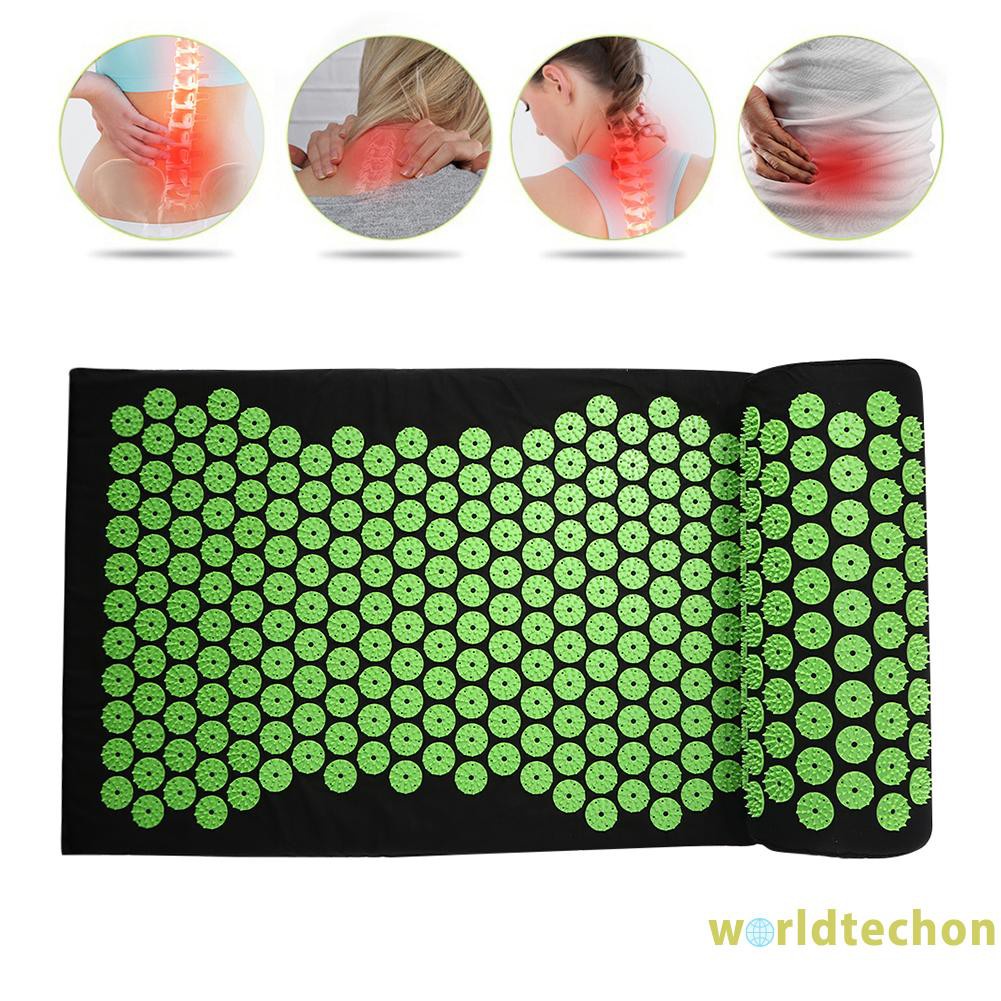 READY STOCK 2pcs Acupuncture Acupoint Massage Pillow Yoga Pad Relieve Stress Cushion