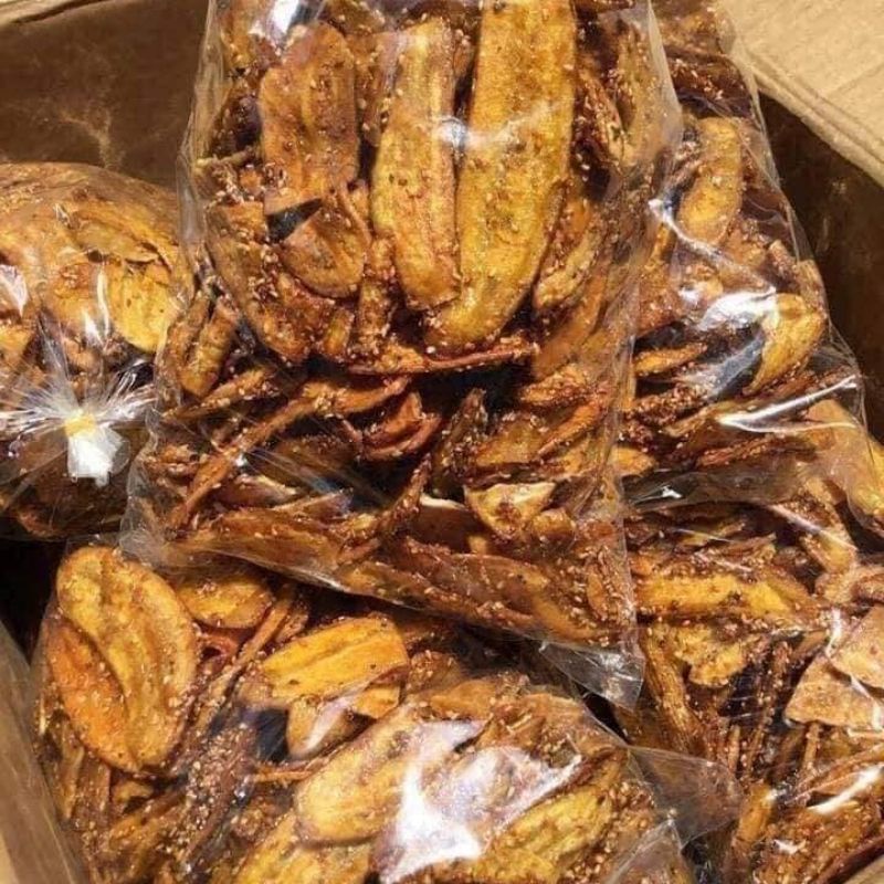1kg Chuối Sấy Mè Gừng Thơm ngon