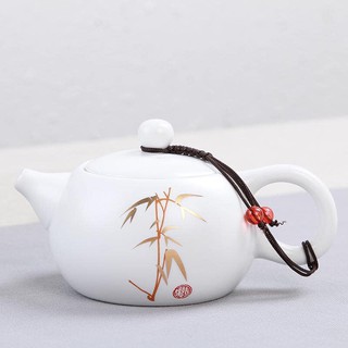 Ấm sứ Đức Hóa men sứ bạch nha