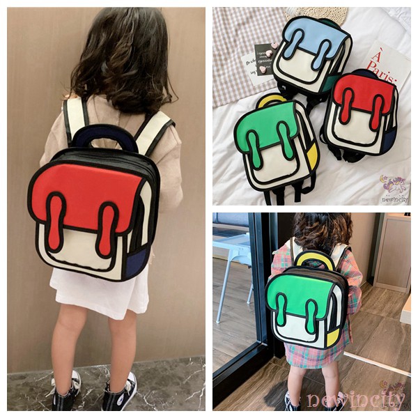Ba lô in họa tiết hoạt hình 3D dành cho học sinh