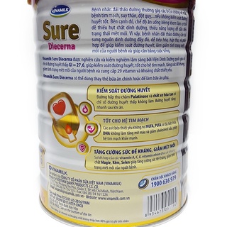 Sữa bột Vinamilk Sure Diecerna 900g