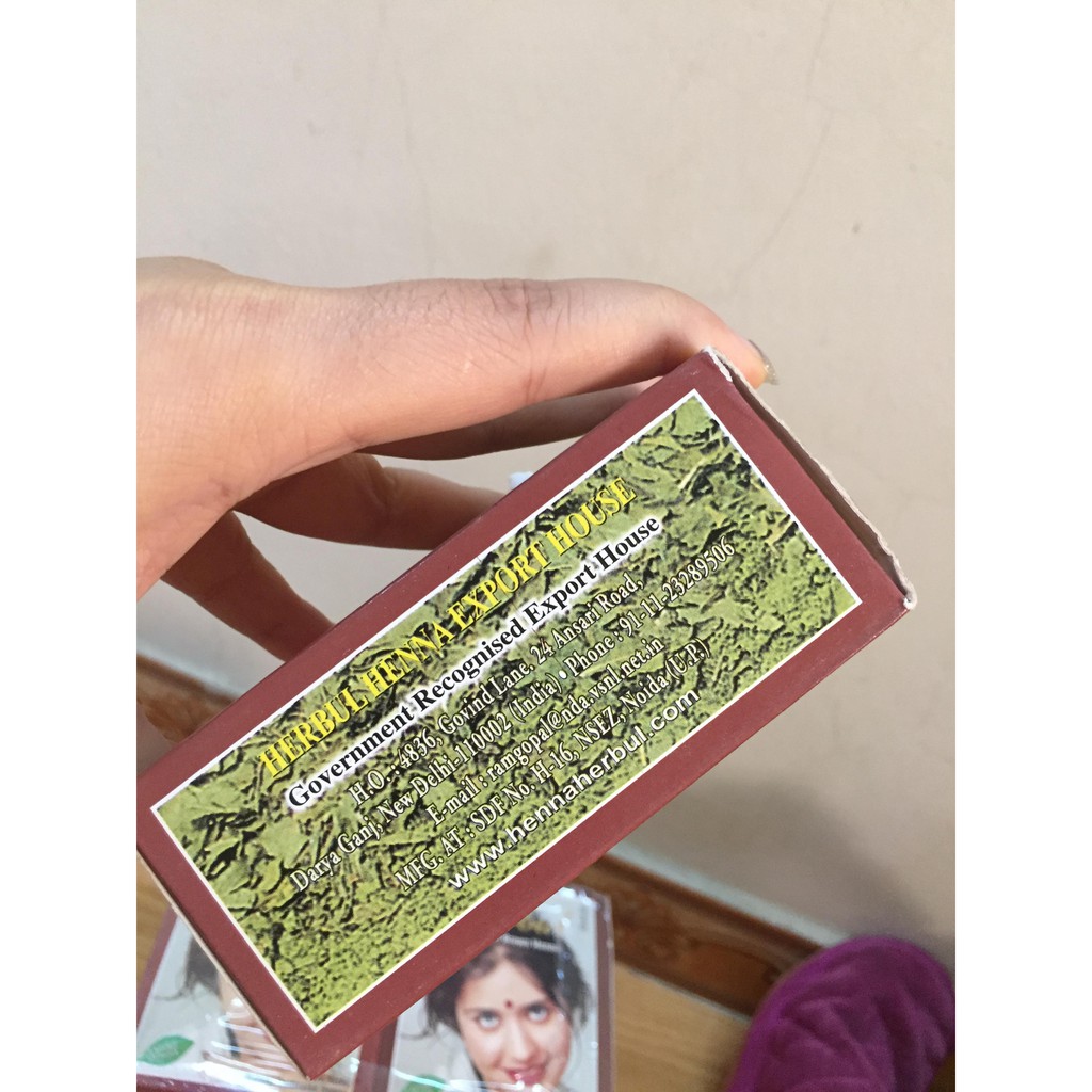 🌿🌾👨‍👨‍👧‍👧 BỘT LÁ NHUỘM TÓC - HERBUL HENNA 6 GÓI 60g🌿🌾👨‍👨‍👧‍👧