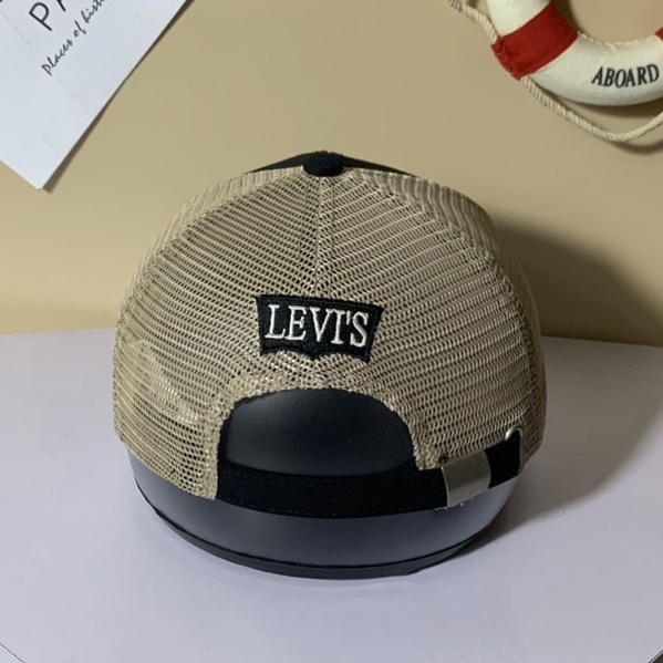 Mũ lưỡi trai lưới thêu chữ Levis, nón kết nam nữ phối lưới uzzlang phụ kiện thời trang unisex  phong cách thể thao Hàn.