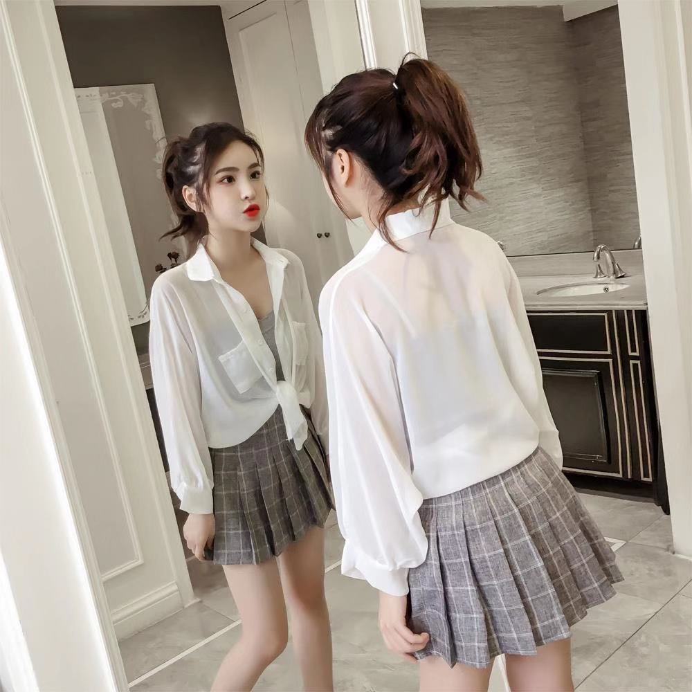 Áo Khoác Chống Nắng Trong Suốt Kiểu Hàn Quốc Thời Trang Mùa Hè Cho Nữ