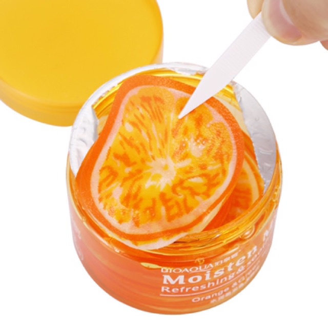 Mặt Nạ Mắt Bioaqua Vitamin C Eye Mask Natural Eye Care, Mặt nạ dưỡng ẩm cho mắt giảm quầng thăm cấp ẩm cho mắt