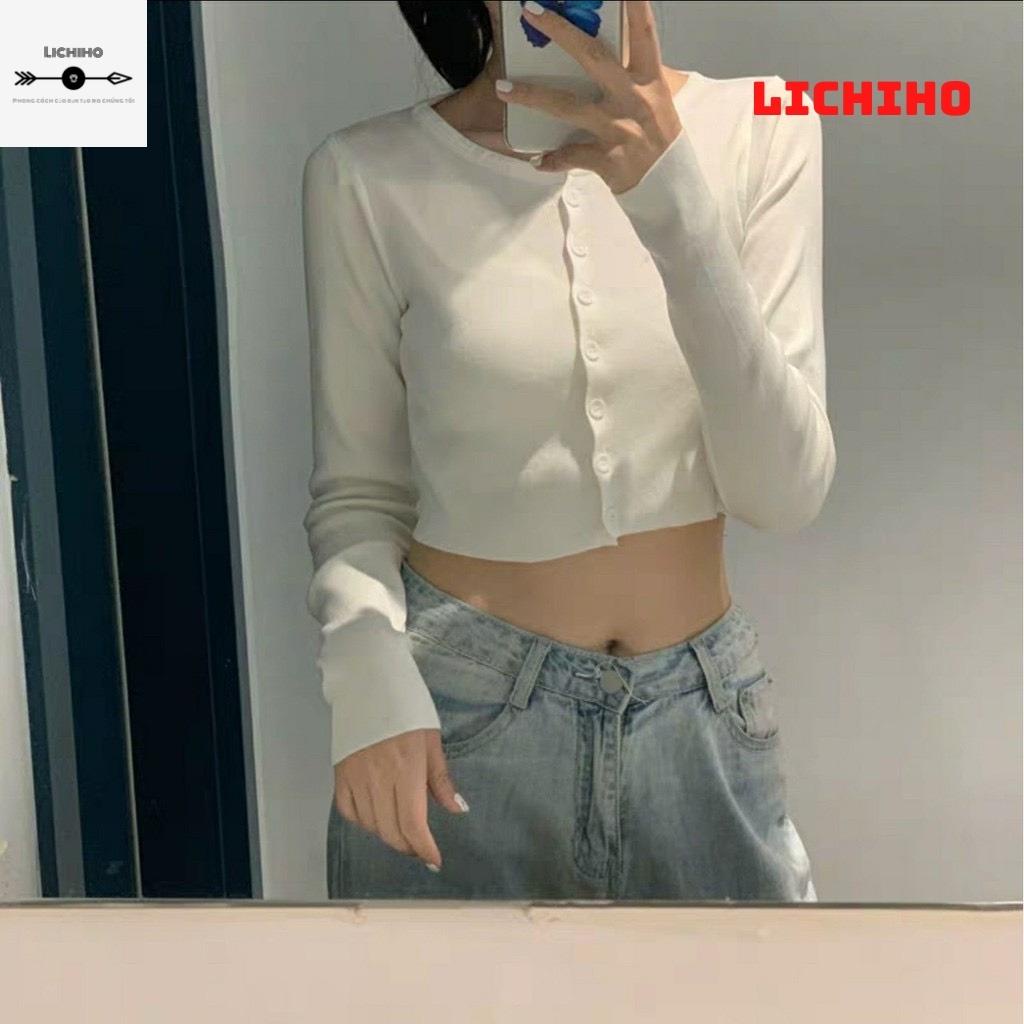 Áo croptop tay dài YAN CT08 LICHIHO áo thun nữ chất lượng quyển rủ | BigBuy360 - bigbuy360.vn