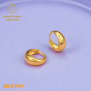 Bông Tai, Khuyên Tai Nữ Dáng Cổ Điển Xi Mạ Vàng Non Cao Cấp - Trang Sức Hava Hong Kong - HVBT97