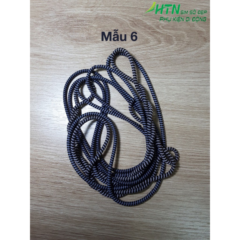 Dây quấn tai nghe/ cáp sạc chống đứt, chống rối nhiều màu cute