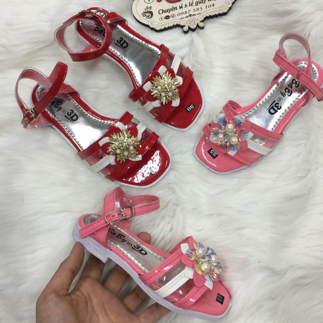 Sandal quai hậu bé gái size 25-34