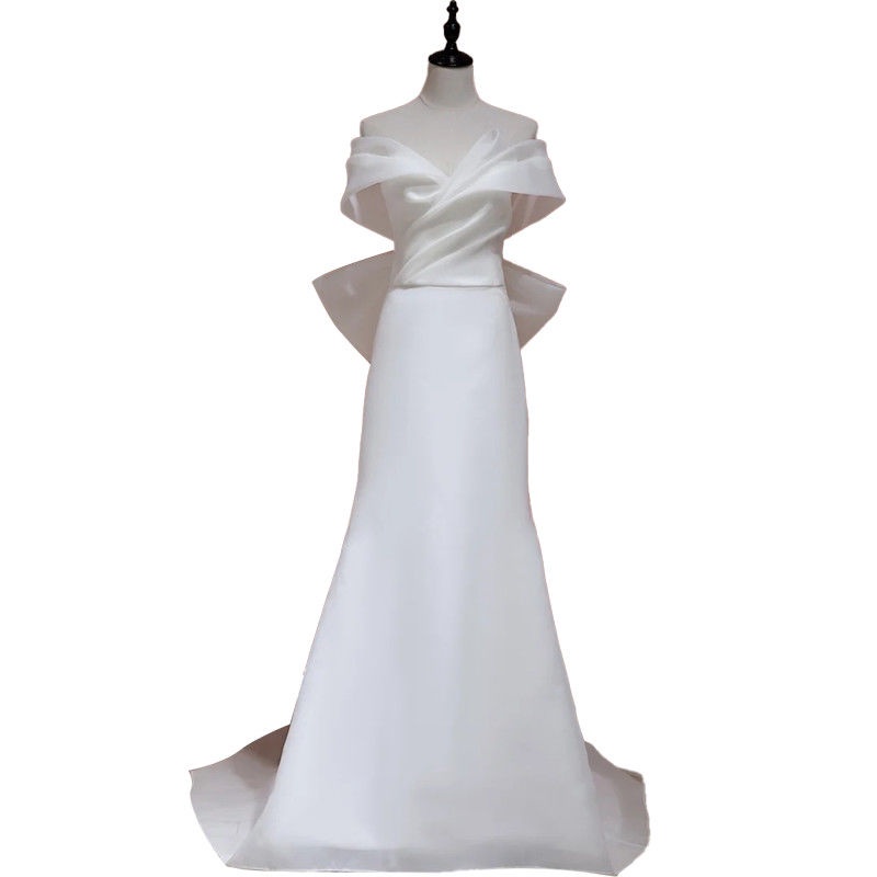 Đầm Cưới Một Dây Mùa Hè 2022 Phong Cách Pháp Đơn Giản Sang Trọng