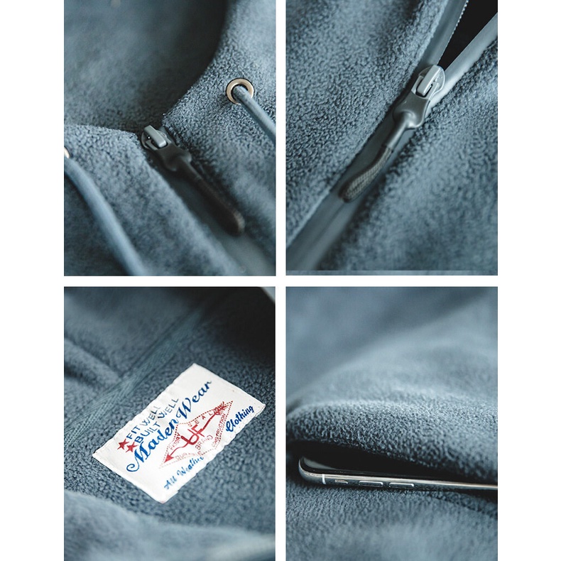 Áo hoodie MADEN tay dài có mũ trùm đầu phong cách Nhật Bản thời trang cho nam