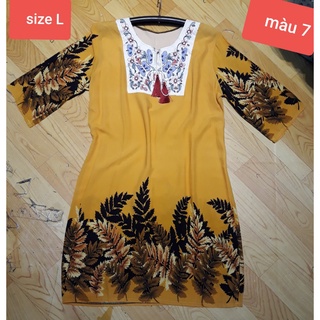 Đầm suông thổ cẩm Boho