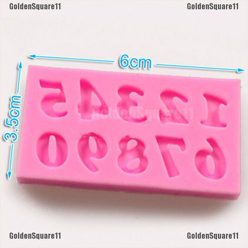 Khuôn Silicone Làm Bánh Hình Số 3D DIY