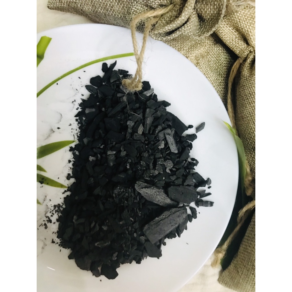 Túi than tre hoạt tính khử mùi hút ẩm giầy dép, ba lô, tủ quần áo, ơi tối, tủ lạnh, khối lượng 50 gam, vải bố dễ thương