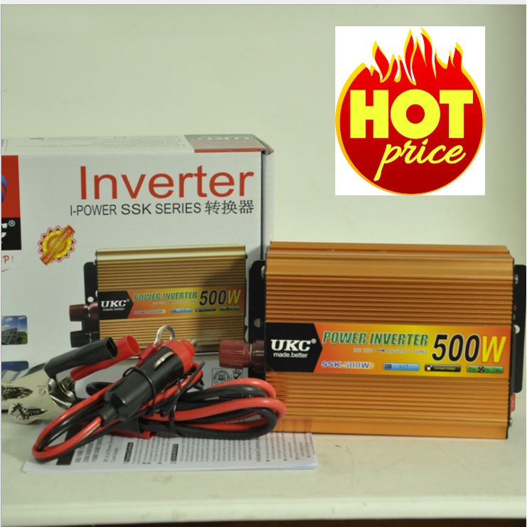 Bộ kich điện Inventer 12V lên 220V- 500W - UKC