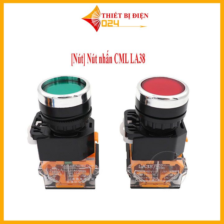 Nút nhấn CML LA38 - ( 1 chiếc) nhân nhả thường đóng
