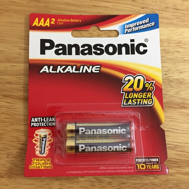 Pin đũa 3A Panasonic Alkaline 1,5V vỉ 2 viên