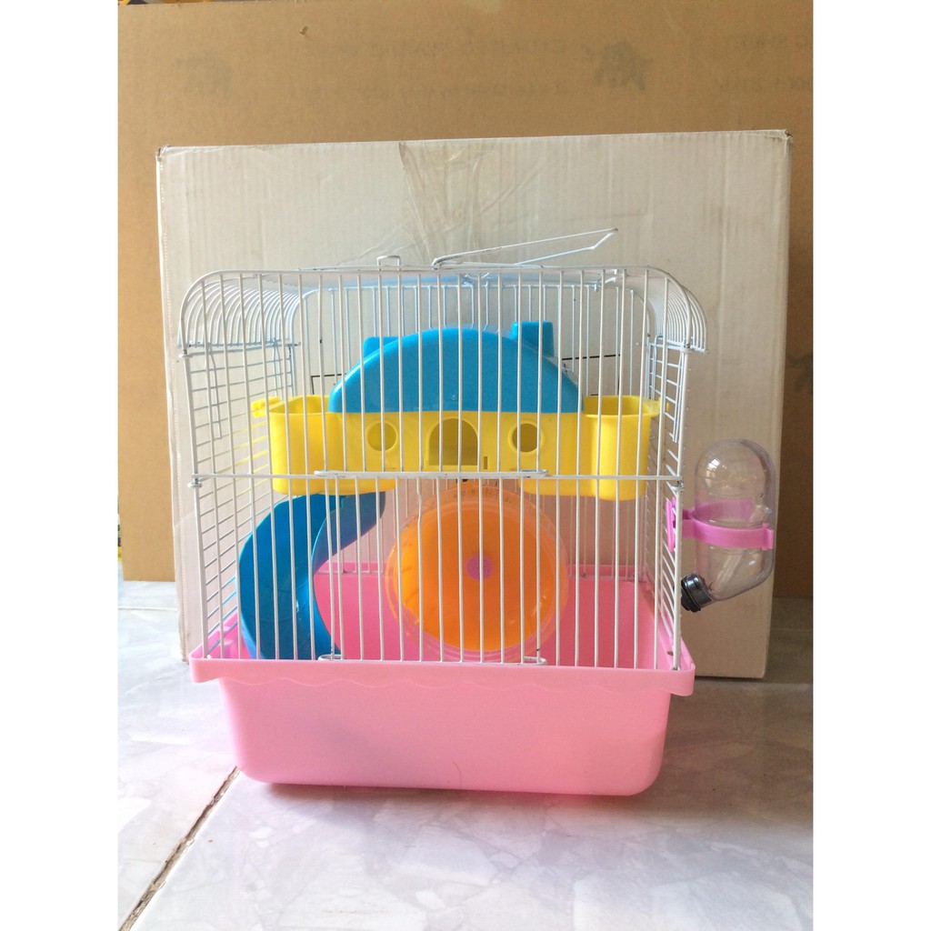 (HOẢ TỐC HCM) Lồng mặt hề full phụ kiện cho hamster