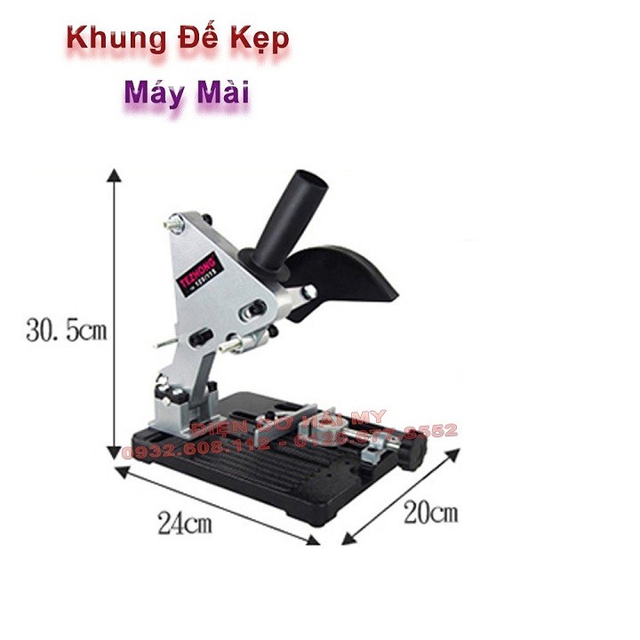 Khung Đế Kẹp Máy Mài - Khung đế đúc bằng gang - Sản phẩm hàng nặng 3kg