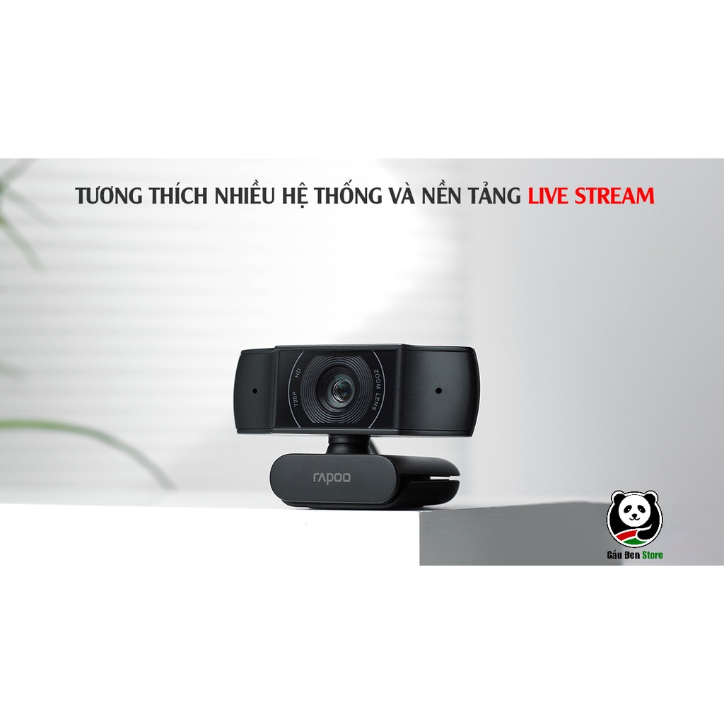 [Bảo Hành 2 Năm] Webcam Rapoo C200 Độ Phân Giải HD 720P - Hàng Chính Hãng | BigBuy360 - bigbuy360.vn