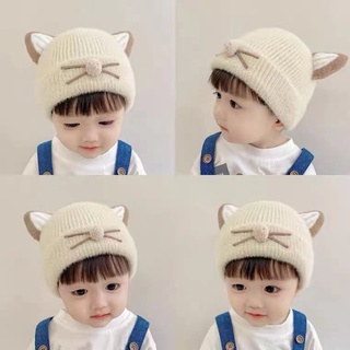Mũ trùm đầu giữ ấm tai siêu dễ thương thời trang thu đông cho bé trai và gái