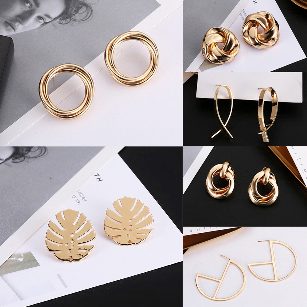 Khuyên tai dáng dài đính nơ phối màu xinh xắn