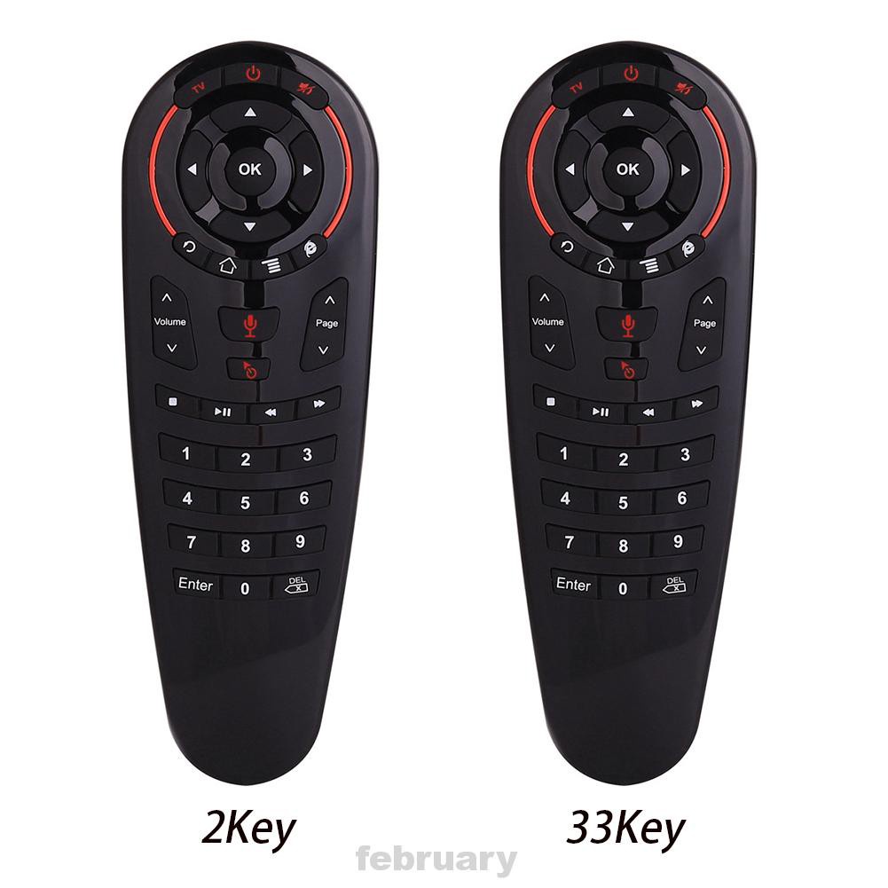 G30 Universal Wireless Battery Powered TV BOX Portable PC Voice Control Gyroscope 2.4GHz 2Key 33Key Air Mouse