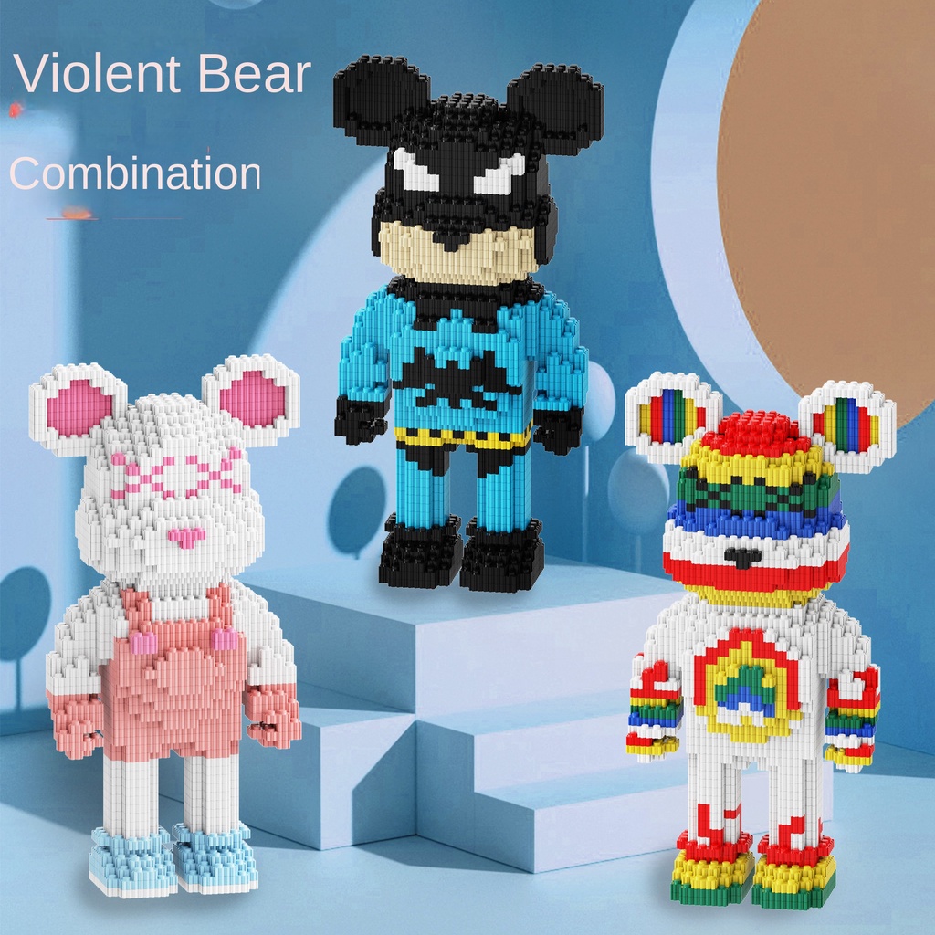 Tandem Bộ Đồ Chơi Lắp Ráp Hình Chú Gấu Bạo Lực Không Gian