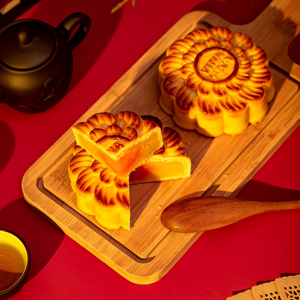 Bánh nướng, bánh dẻo, bánh trung thu nhân đậu xanh, thập cẩm, khoai môn, sầu riêng vỏ mềm thơm, trọng lượng 100g - 250g