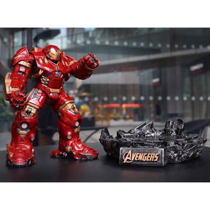 HulkBuster người sắt Ironman - Mô hình tượng nhân vật Người Khổng Lồ Xanh Hulk Mavel toàn thân Hulk Buster Iron Man 32cm