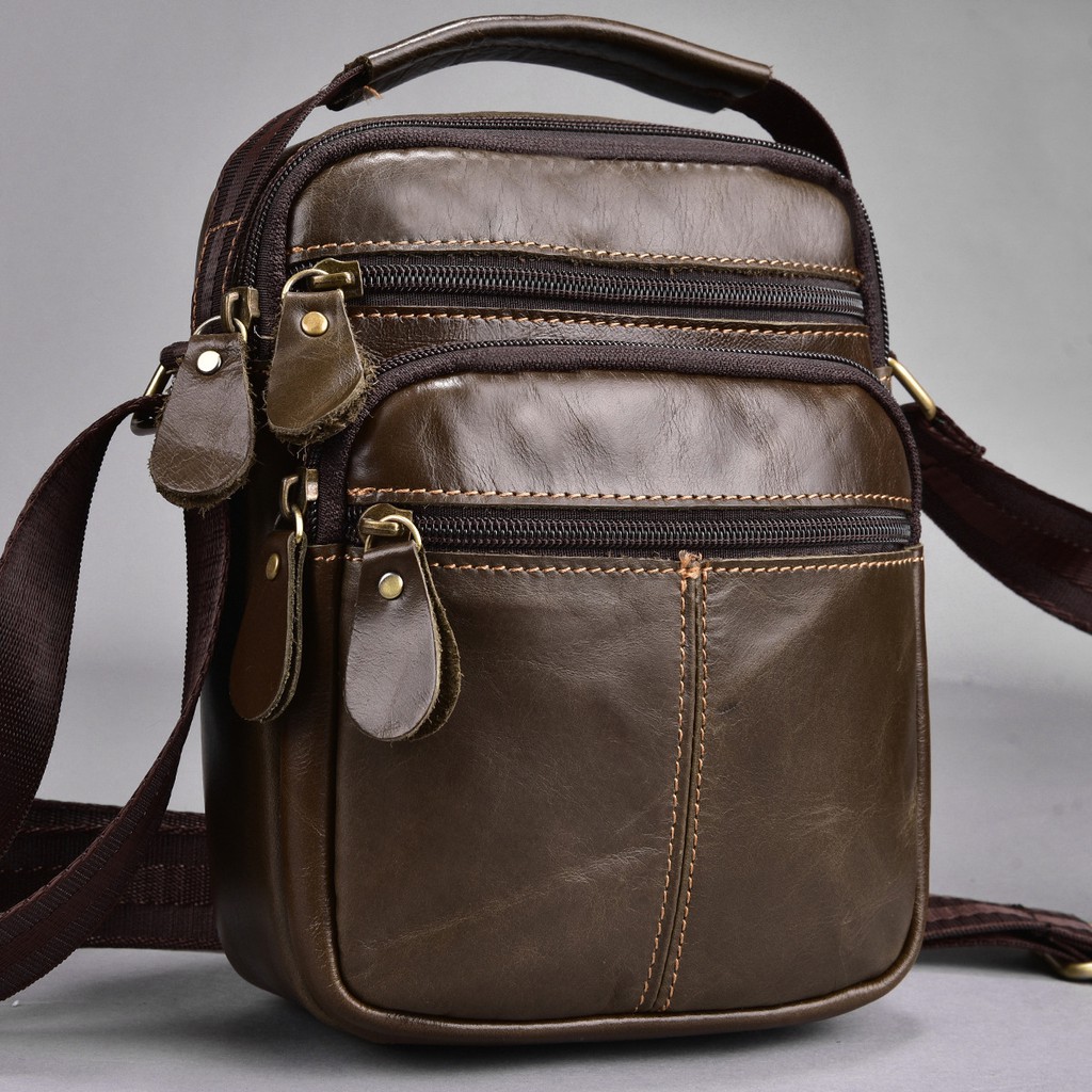 Túi đeo da bò sáp dầu cao cấp mã TC07 | BigBuy360 - bigbuy360.vn