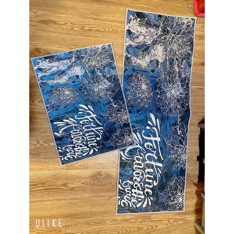 Thảm nhà bếp, thảm 3d {bộ 2 tấm 40*60 và 40*120}