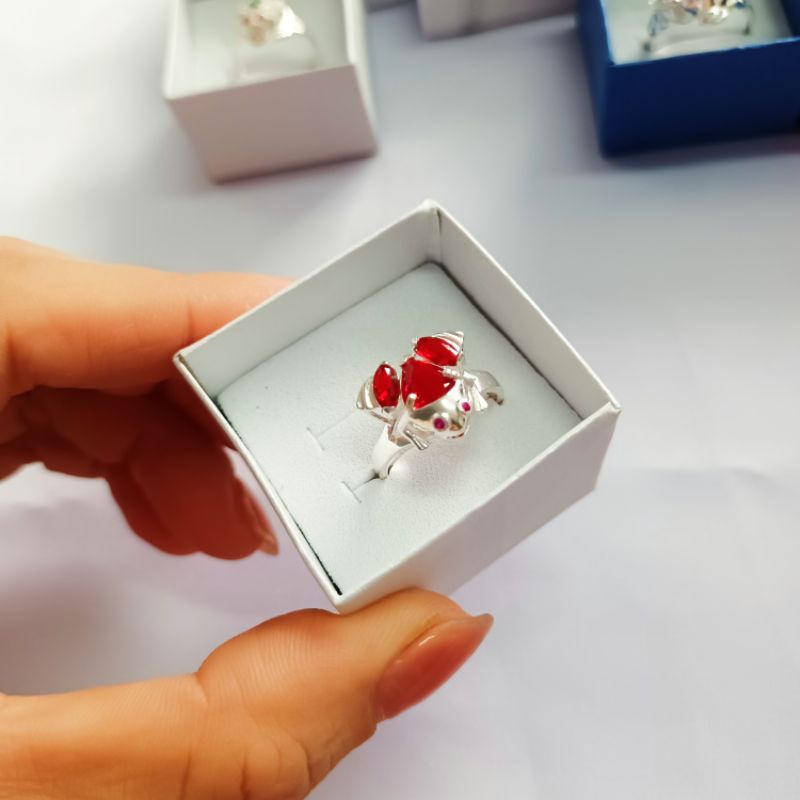 Nhẫn nữ cóc tài lộc bạc 925 vĩnh viễn bảo hành