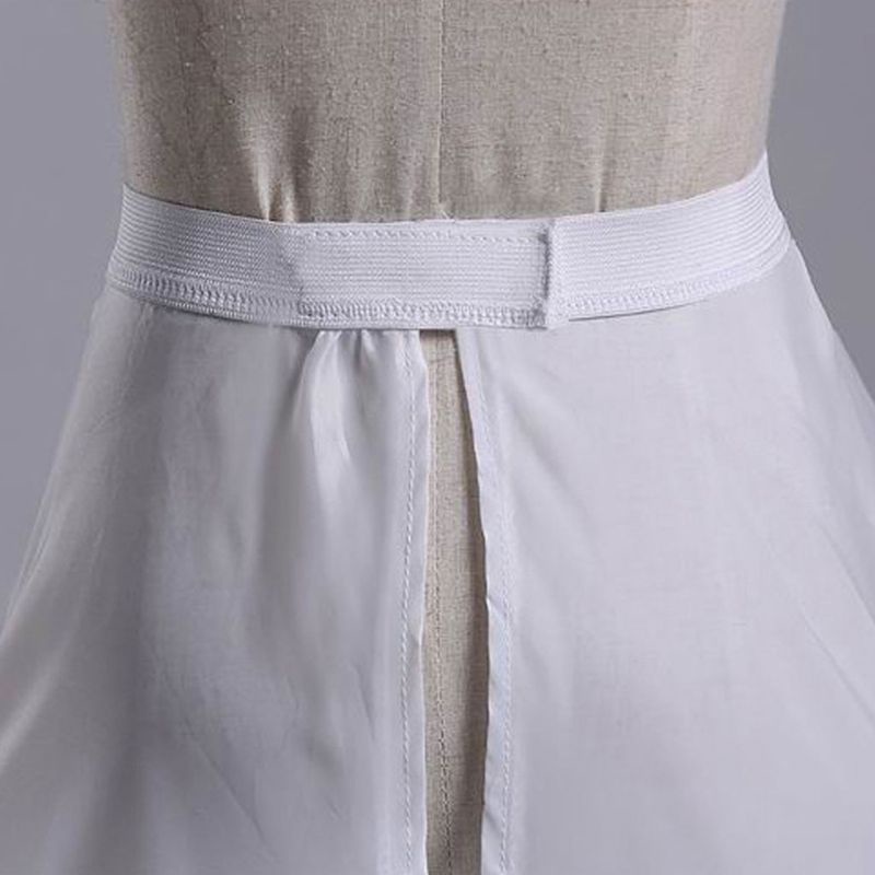 Xiangbao Chân Váy Cưới Cô Dâu 2 Vòng Vải Lưới 3 Lớp Co Giãn Dáng Dài f