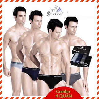 [ COMBO 4 QUẦN ] Quần lót nam cotton cao cấp thoáng mát