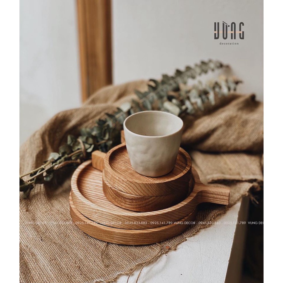 Khay Đĩa Gỗ Đựng Đồ Ăn,Bánh Kẹo. Gỗ Tần Bì Màu Sáng, Hàng Việt Nam Sản Xuât - Chất Lượng Xuất Khẩu
