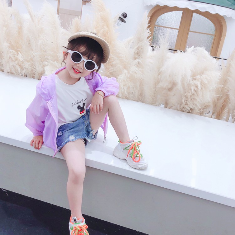 Áo Khoác Chống Nắng Có Khóa Kéo In Hoạt Hình Phong Cách Trung Hoa Cho Bé Gái 12 Tháng 18 Tháng 2 3 4 Tuổi