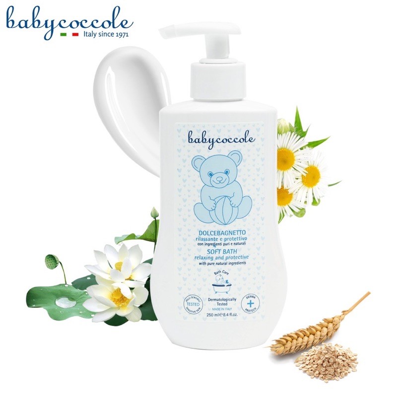 Sữa Tắm Giữ Ẩm Chiết Xuất Hoa Sen Babycoccole 0M+ 250ml/400ml