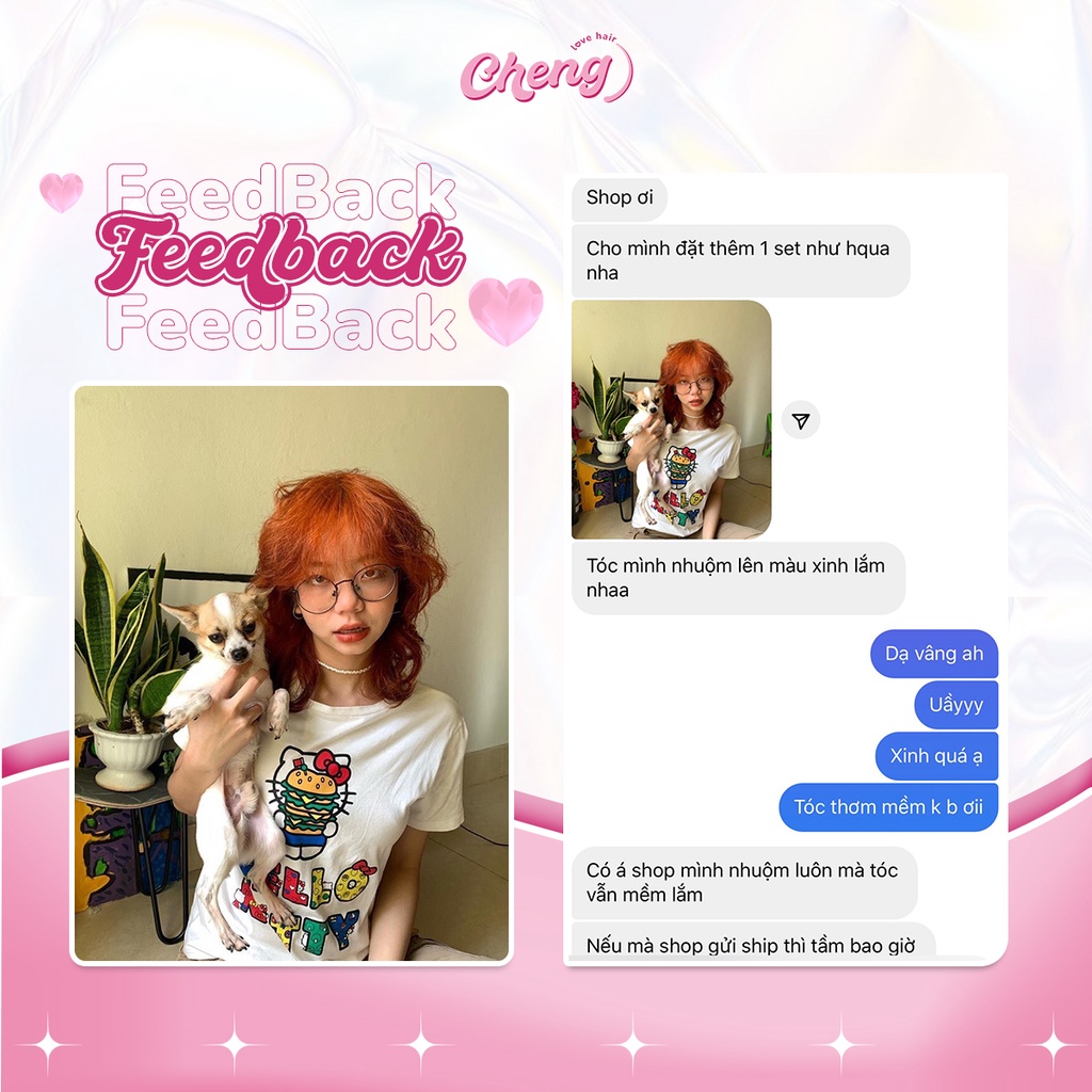 Thuốc Nhuộm Tóc Màu NÂU ĐỒNG ÁNH CAM Không Tẩy | Chenglovehair, Chenglovehairs