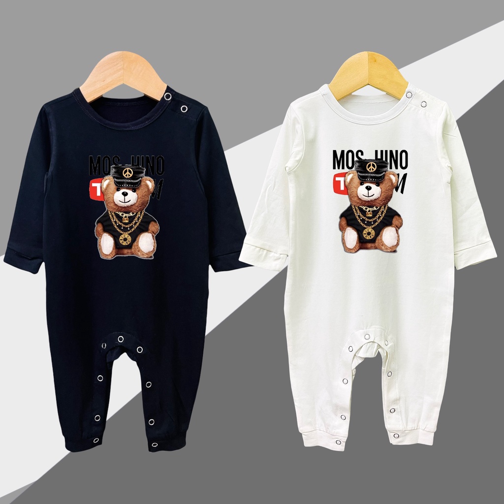 BODY DÀI TAY THU ĐÔNG HÌNH GẤU CHO BÉ SƠ SINH