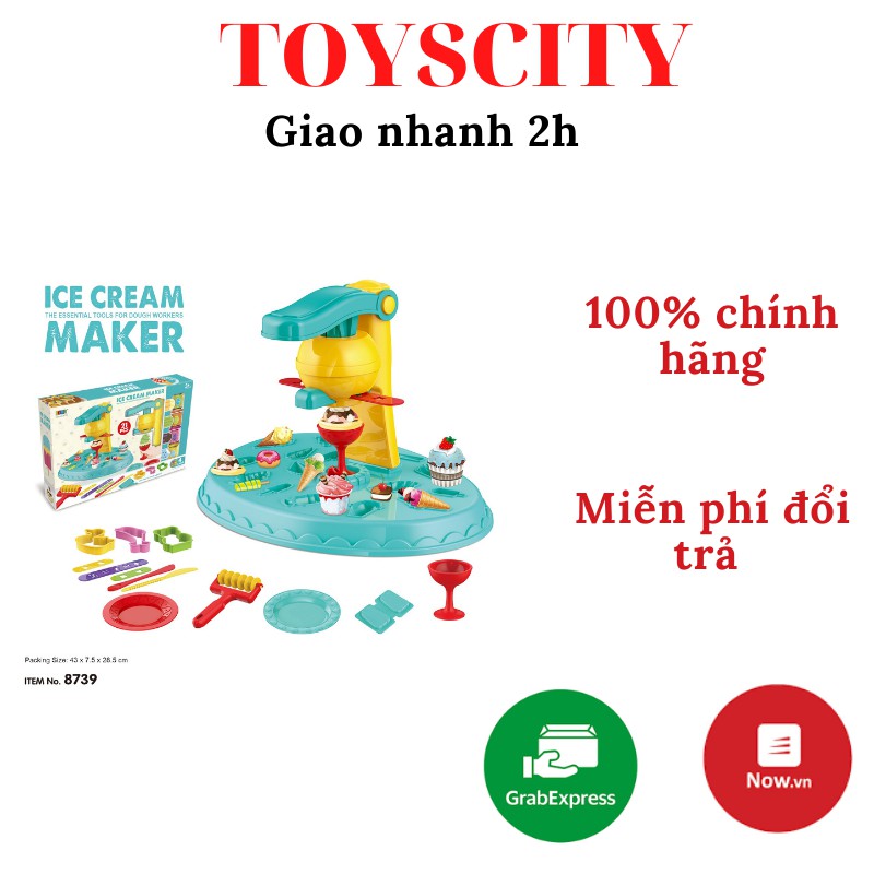 Đồ chơi Máy làm kem 21 chi tiết, Không dùng pin BOWA 8739