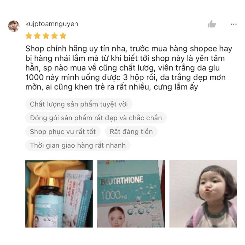 Viên Uống Trắng Da Glutathione 1000mg DR.Skincare Nâng Tone, Mờ Nám, Cải Thiện Nội Tiết Tố