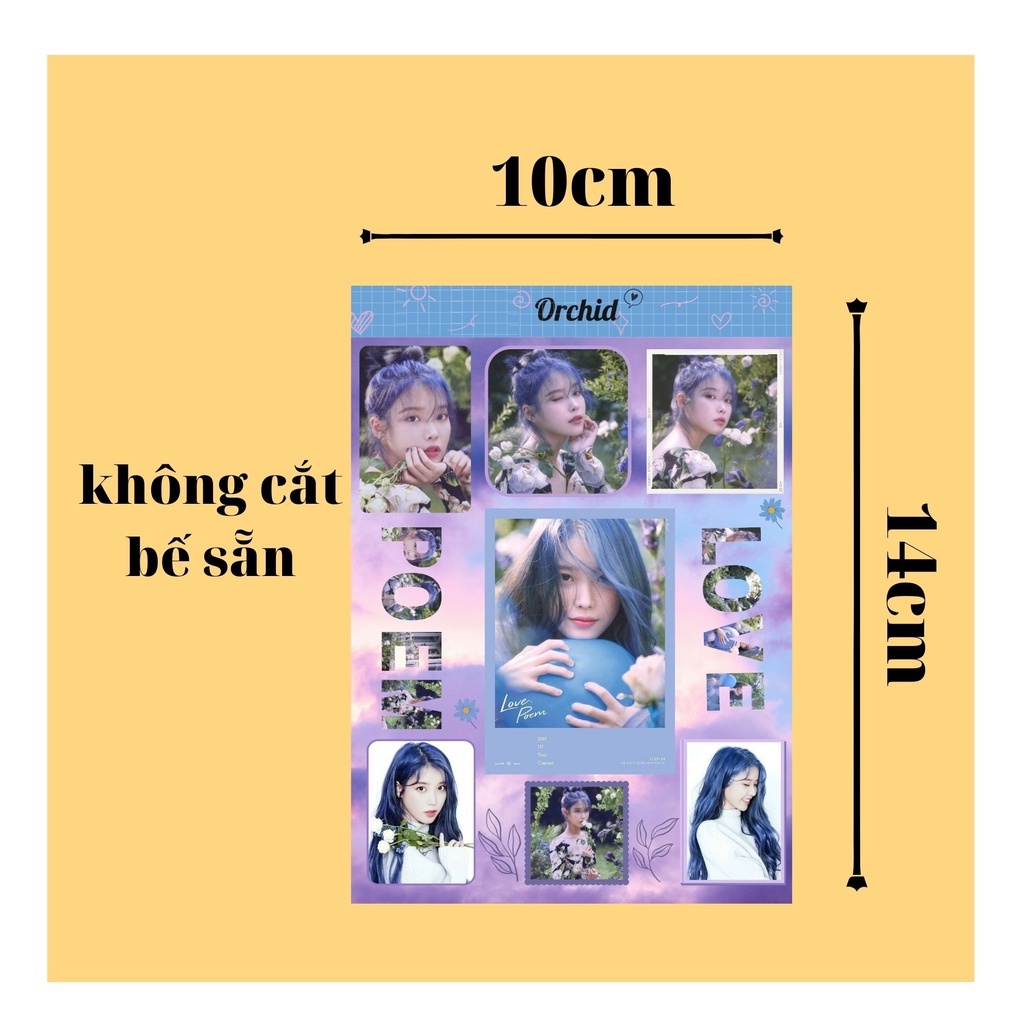 Sticker nhãn dán IU Lee Ji Eun