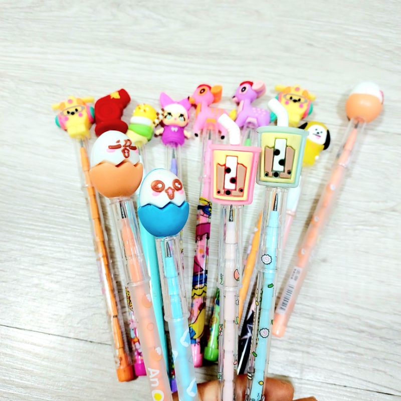 Bút chì khúc đầu thú nhiều mẫu