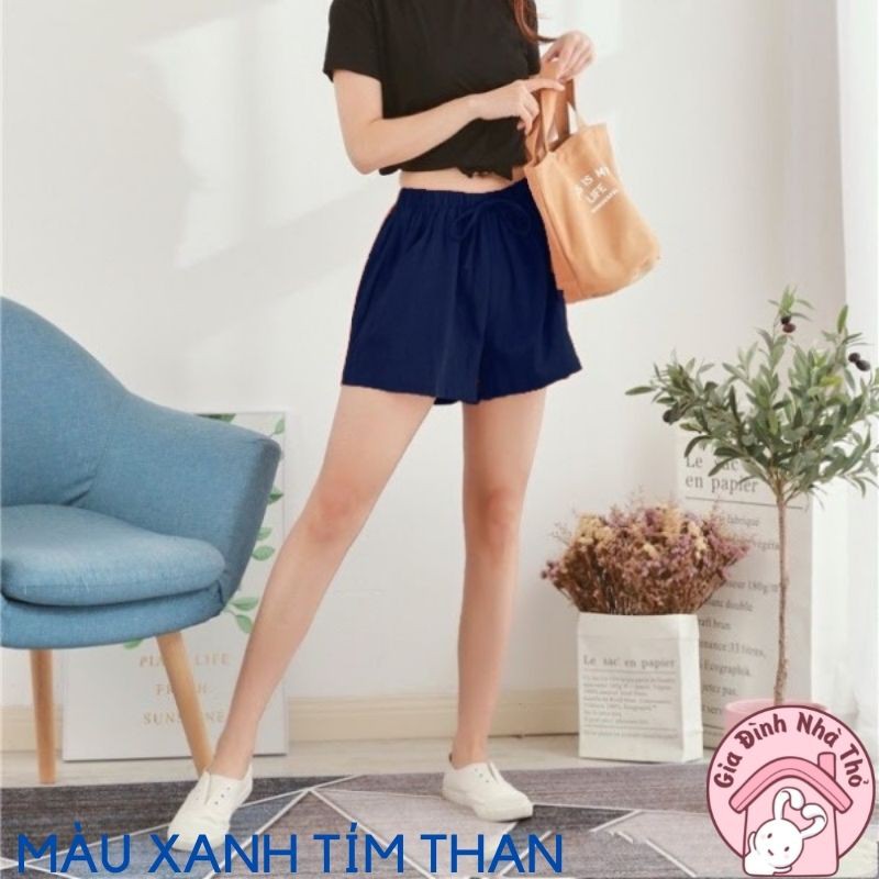 Quần Đùi Đũi Nữ - Quần Short Nữ Siêu Mát - Chất Đũi Xịn - Nhiều màu sắc thời trang - freesize từ 50 - 63kg | BigBuy360 - bigbuy360.vn