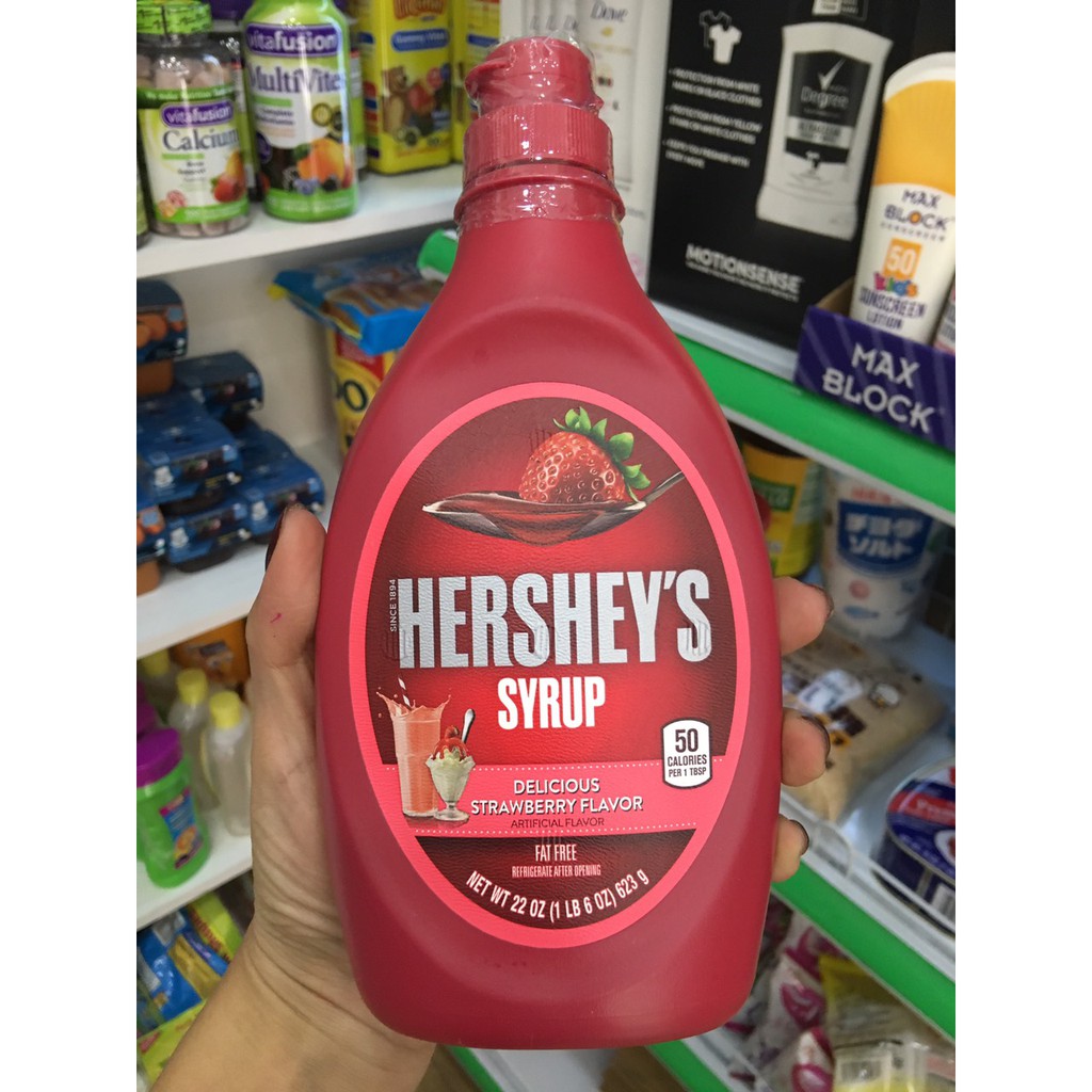 Siro Hershey vị dâu tây 623g