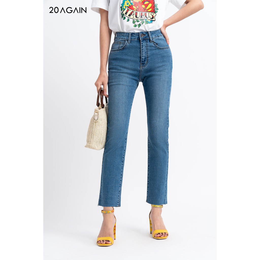 Quần jean dài loe vẩy tua rua gấu - QFA0061 - 20 Again | BigBuy360 - bigbuy360.vn