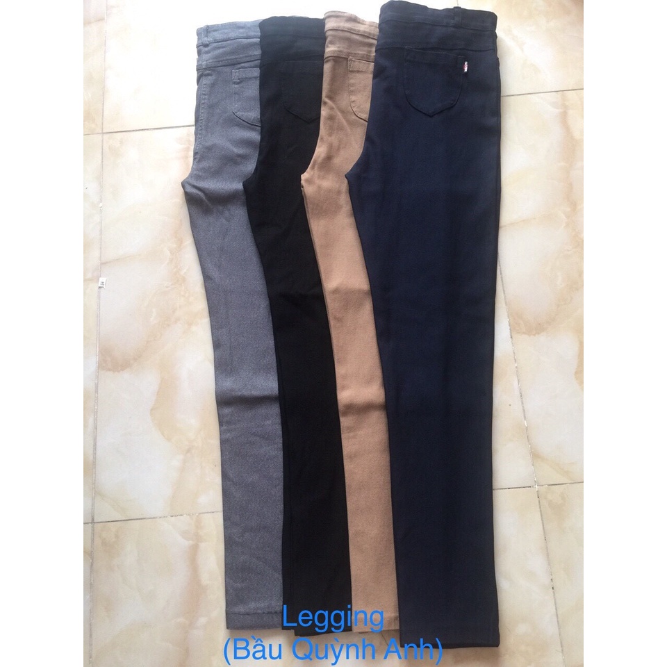 [Size 40 đến 75kg] Quần bầu công sở kaky thun dáng gọn vải co dãn thoải mái độ dày vừa phải không nhăn có túi bên sườn